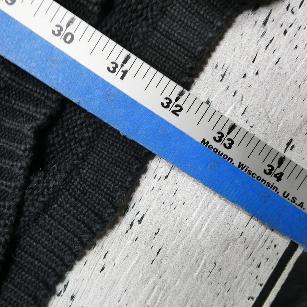 Daisy Fuentes Sweater Womens Medium Black Long Cardigan Shawl Collar Pockets - Picture 7 of 8